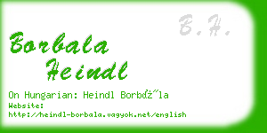 borbala heindl business card